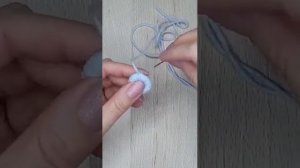 Простой цветочек из пряжи своими руками. ?❤?