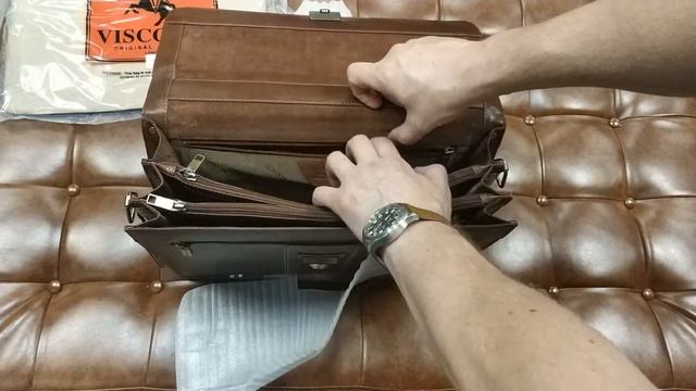 Мужской портфель на 3 отделения Visconti 01775 Warwick смотреть онлайн