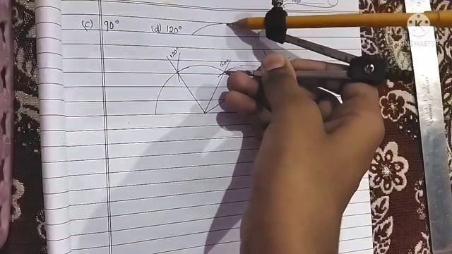 Construct 60, 30, 120, 90, 45, 135 degree/Math class 6 Que 5 смотреть онлайн