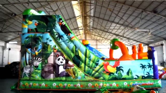 Надувной батут "Непроходимые джунгли" 7.5х5х6 от БатутМастер смотреть онлайн