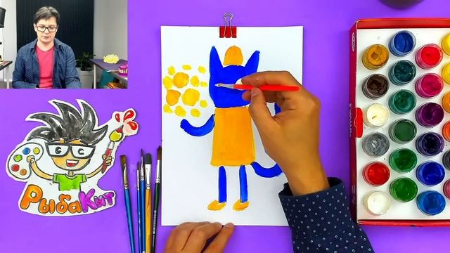 Просто рисуем Кошечку-девочку смотреть онлайн