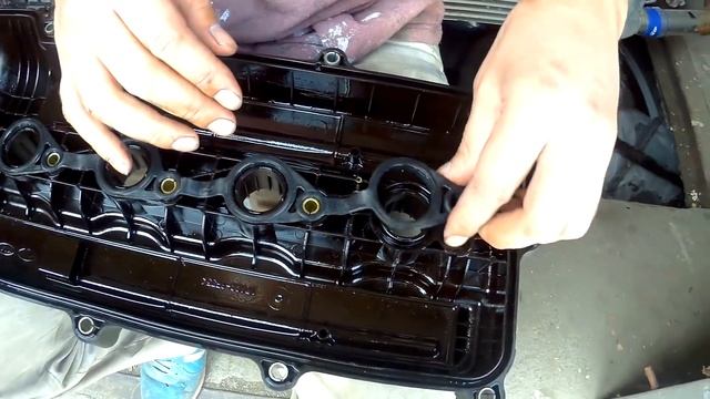 hyundai solaris Замена прокладки Клапанной крышки и шахтных колец смотреть онлайн