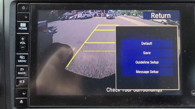 Honda CR-V Adjust Rear Backup Camera Guide Lines смотреть онлайн