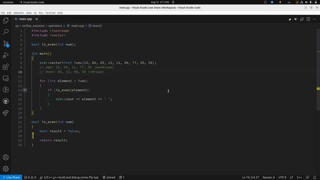 cpps-16: loops, functions, bool type, operators (part 2) смотреть онлайн