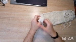 Шарф палантин на вязальной машине  Sentro