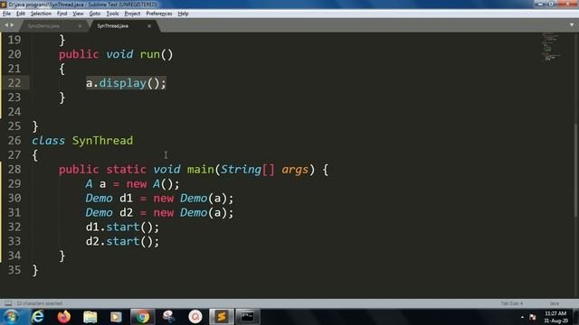 Method Synchronization | Lesson - 79 | JAVA in Hindi смотреть онлайн