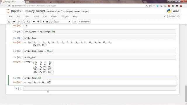 Python Numpy Tutorial | How to Select Single and Multidimensional Values from an Array смотреть онлайн