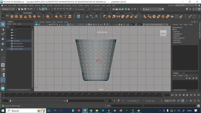 Cómo modelar un tacho de basura en maya autodesk 2024 Cómo modelar una forma compleja en Maya 2024 смотреть онлайн