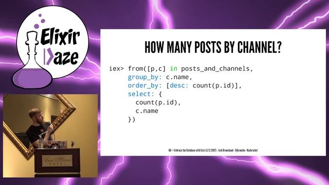 ElixirDaze 2017- Embrace the Database With Ecto by Josh Branchaud смотреть онлайн