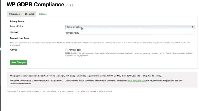 Free Wordpress WP GDPR Compliance Plugin Settings Install HowTo Set Up смотреть онлайн