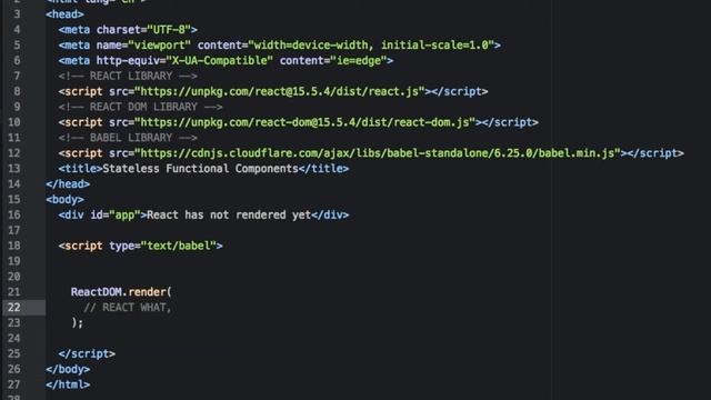 Day 7 - Stateless Functional Components - 30 Days смотреть онлайн
