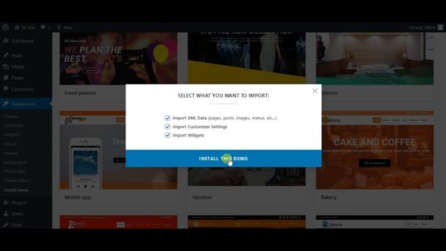 Importing Demo Website - Di Multipurpose Free WordPress Theme смотреть онлайн
