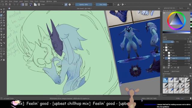 Kindred Speedpaint (Part 1) - Line and colour смотреть онлайн
