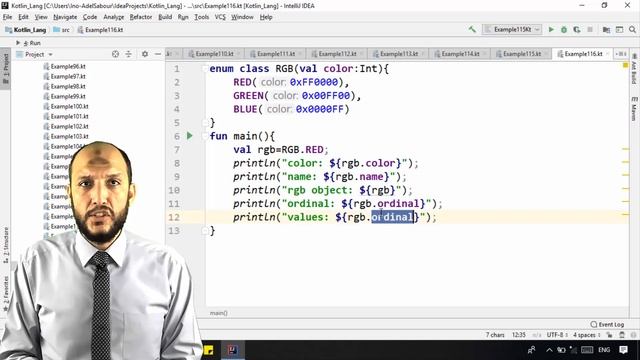 98 Android Kotlin – OOP enum properties name, value, param, ordinal, values, valueof смотреть онлайн
