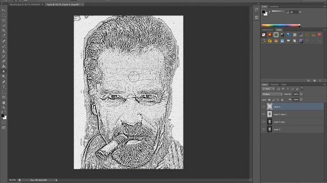 Preparing an image for burning on Pyroprinter using Photoshop. Part 2 смотреть онлайн