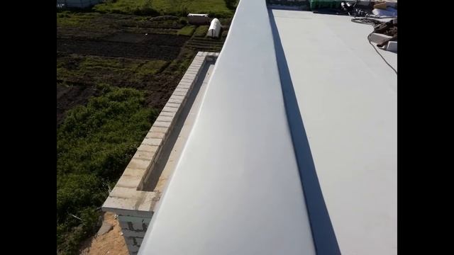Кровля из ПВХ мембраны. Монтаж по бетону. смотреть онлайн