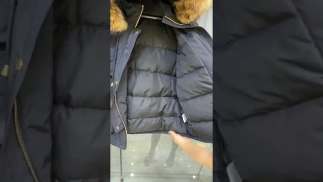 Женский пуховик с натуральным мехом енота смотреть онлайн