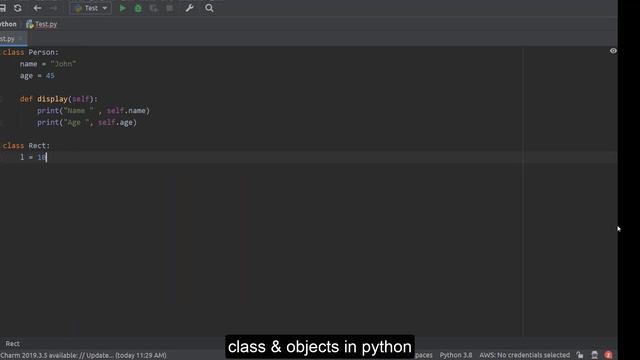 Python Tutorial for Beginners | #8.2 Class & Objects in Python смотреть онлайн