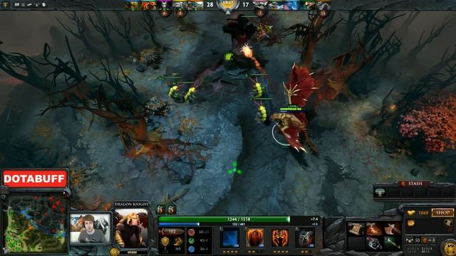 Dota 2 Purge plays Dragon Knight смотреть онлайн