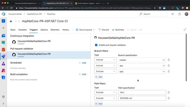 Trigger Build pipeline to validate PR смотреть онлайн