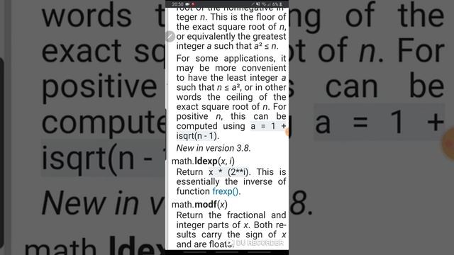 ماژول ریاضی در پایتون python math module смотреть онлайн