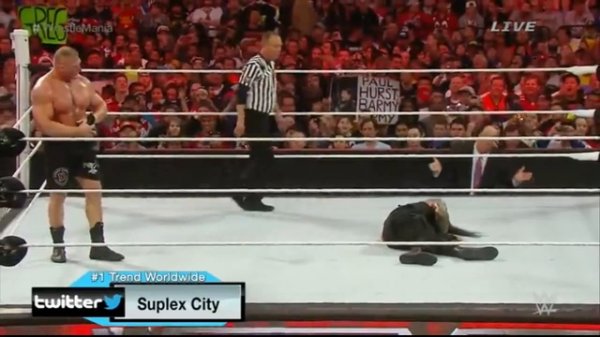 Roman Reigns vs. Brock Lesnar - WWE Wrestlemania