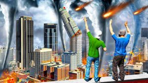 ВЫЖИВАНИЕ С МУРКОЙ В КОНЕЦ СВЕТА! КАК ПЕРЕЖИТЬ ОГРОМНОЕ ТОРНАДО И МЕТЕОРИТЫ  ГТА 5 МОДЫ РАЙЛЮХА