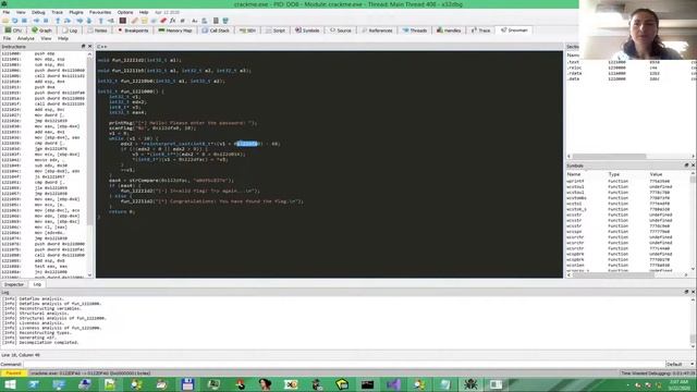 Solve a crackme with x64dbg and Snowman decompiler смотреть онлайн