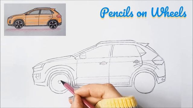 Как нарисовать машину кросовер Чери Тигго 2 Про Chery Tiggo 2 Pro просто карандашами How to Draw Ca смотреть онлайн