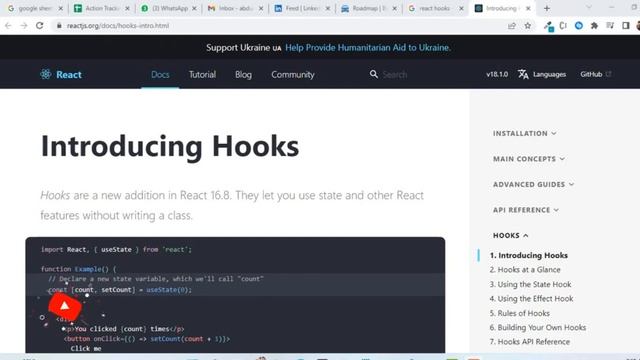 What is Hook? or State in react.js #2 | Visualization Through Code at @techroof смотреть онлайн