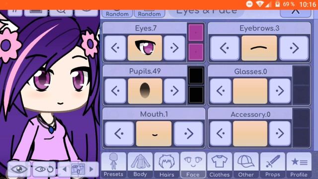 Параметры моей ос | Сирень :З | Гача Лайф | Gacha Life смотреть онлайн