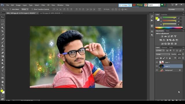 How to Make Background Effect in Photoshop смотреть онлайн