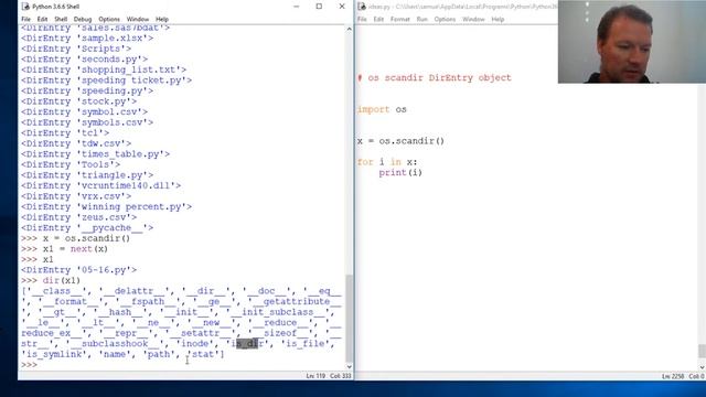 Python Basics OS Scandir Method смотреть онлайн