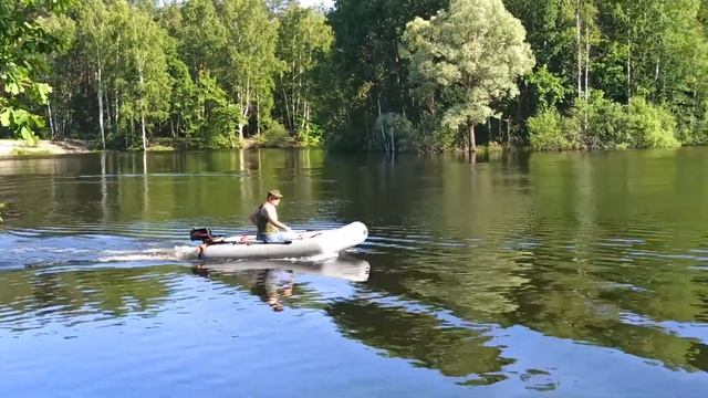 HDX 2,6 - когда надоело грести. Первый запуск и обкатка мотора. Усиление транца на Феникс 280Т люкс