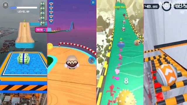 GYRO BALLS Vs GOING BALLS Vs ACTION BALLS Vs SKY ROLLING BALLS ? Ball Games ? Nafxitrix Gaming