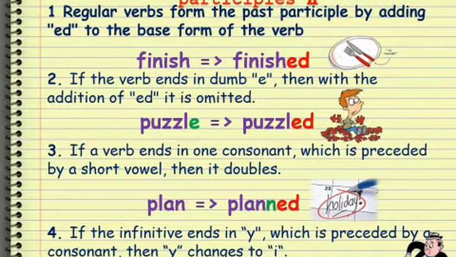 Participle I, II смотреть онлайн