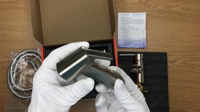 Распаковка смесителя с гиг.душем ESKO SMH 06 Satin смотреть онлайн