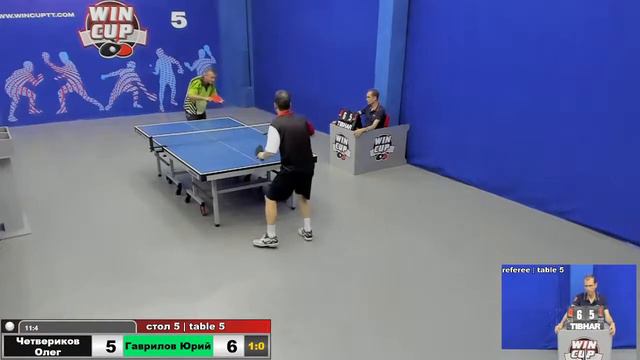03:15 Четвериков Олег 3-0 Гаврилов Юрий стол 5 ЮГ-5 14.06.20 смотреть онлайн