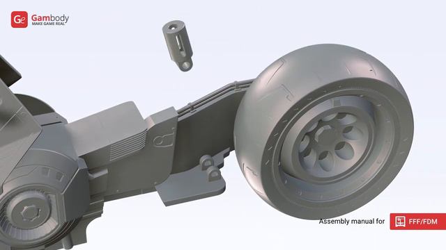 Yaiba Kusanagi CT-3X 3D Printing Model | Assembly By Gambody