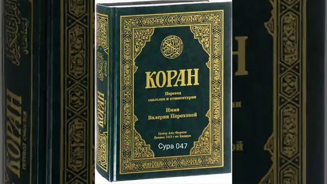 047 Сура Коран-Смысловой перевод на русский язык В.Порохова. #Коран#Quran#Koran#сура смотреть онлайн
