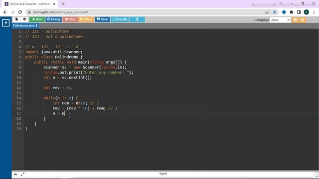 Easy Java Program to Check if a Number is Palindrome or Not | Designer Code By Ritik Khandelwal смотреть онлайн