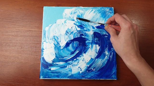 AQUA. Seascape. Abstract Painting Demo смотреть онлайн