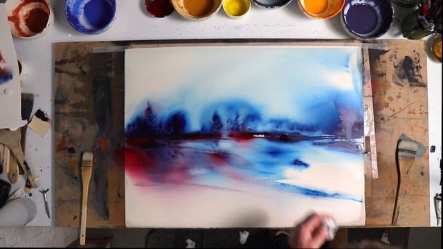 Abstract Watercolour Tutorial смотреть онлайн