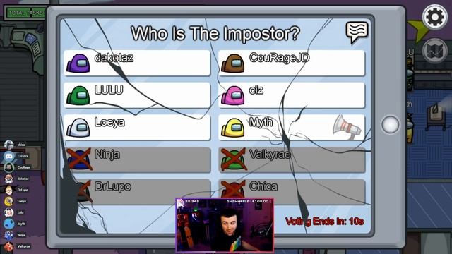 CIZZORZ IS THE NEW NINJA?! BIGGEST THROW IN AMONG US HISTORY смотреть онлайн
