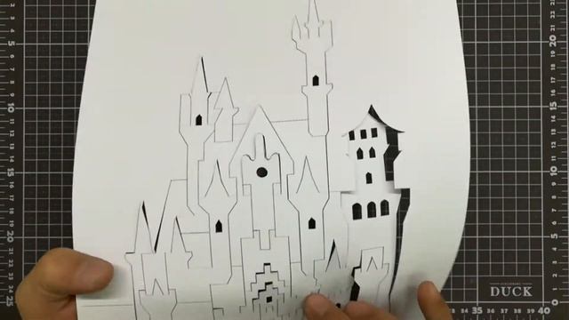 3d Schloss Neuschwanstein｜Castle Pop Up Card｜paper Art｜kirigami｜origami｜3d新天鵝堡