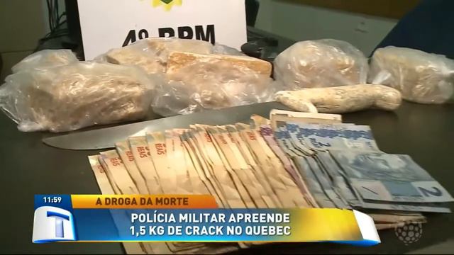 Polícia Militar apreende 1,5 KG de crack no Quebec - Tribuna da Massa (29/01/19) смотреть онлайн