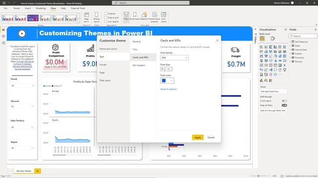 How to CUSTOMIZE THEMES in Power BI and Save them as a JSON File смотреть онлайн