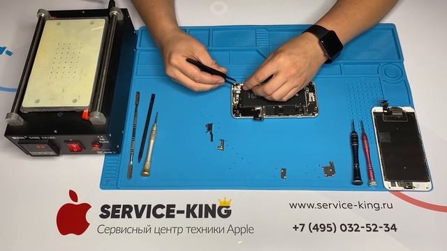 Замена шлейфа зарядки iPhone 6S Plus смотреть онлайн