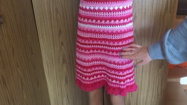 Женское платье крючком по мотивам Ванессы Монторо, 2 часть. смотреть онлайн