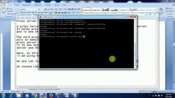 Proxy Server||Squid proxy server Setup on Rhel7.x||How it works & Block Unauthorized Websites